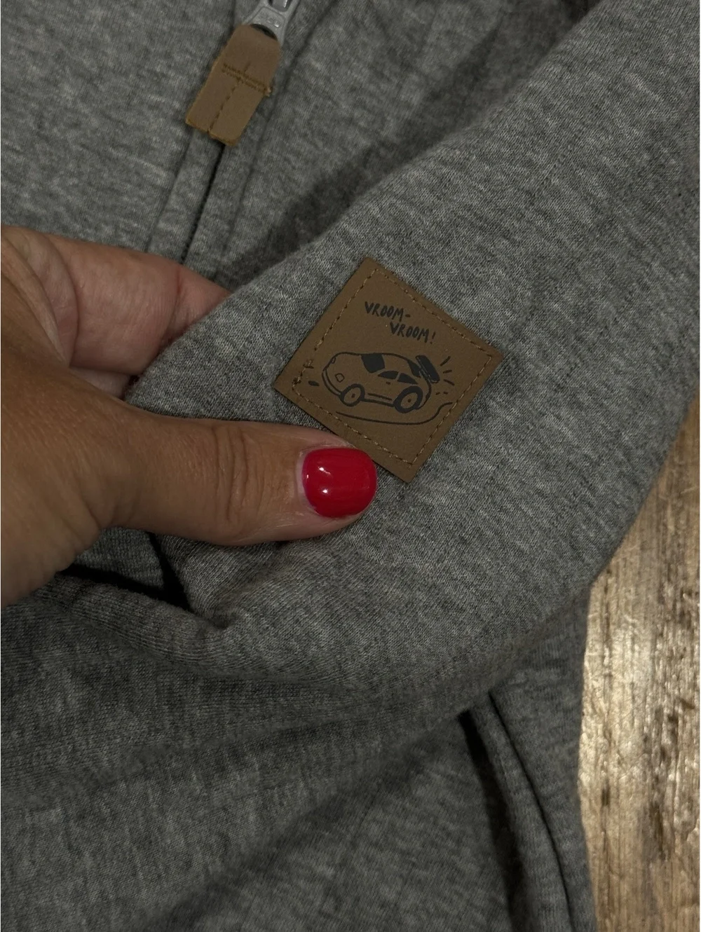 Carters 24 Months Gray Zip-Up One-Piece Romper